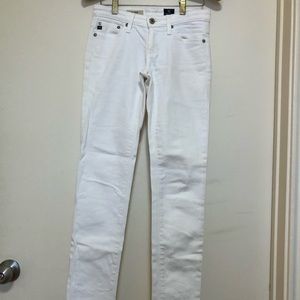 Anthropologie AG Adriano Goldschmied White Jeans Size 24